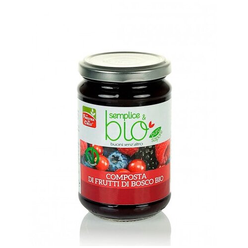 Composta di frutti di bosco con polpa di mela bio 320 g