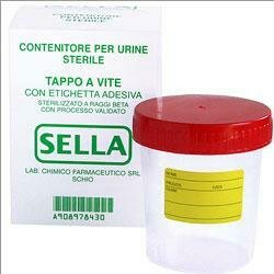 Contenitore per urina sterile misura grande capienza 120 ml