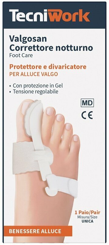 Correttore notturno per alluce valgo misura unica valgosan 1paio