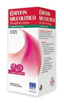 Coryfin 250 mg/5 ml carbocisteina mucolitico sciroppo 200 ml 
