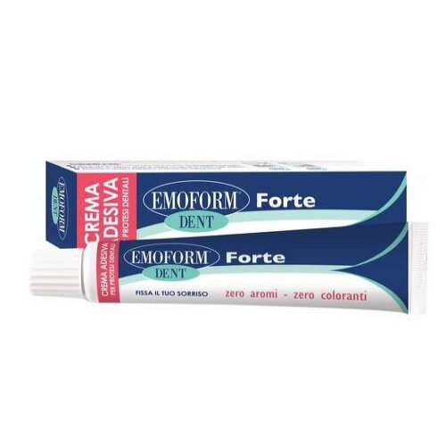 Crema adesiva emoform dent forte per protesi dentali 70 g