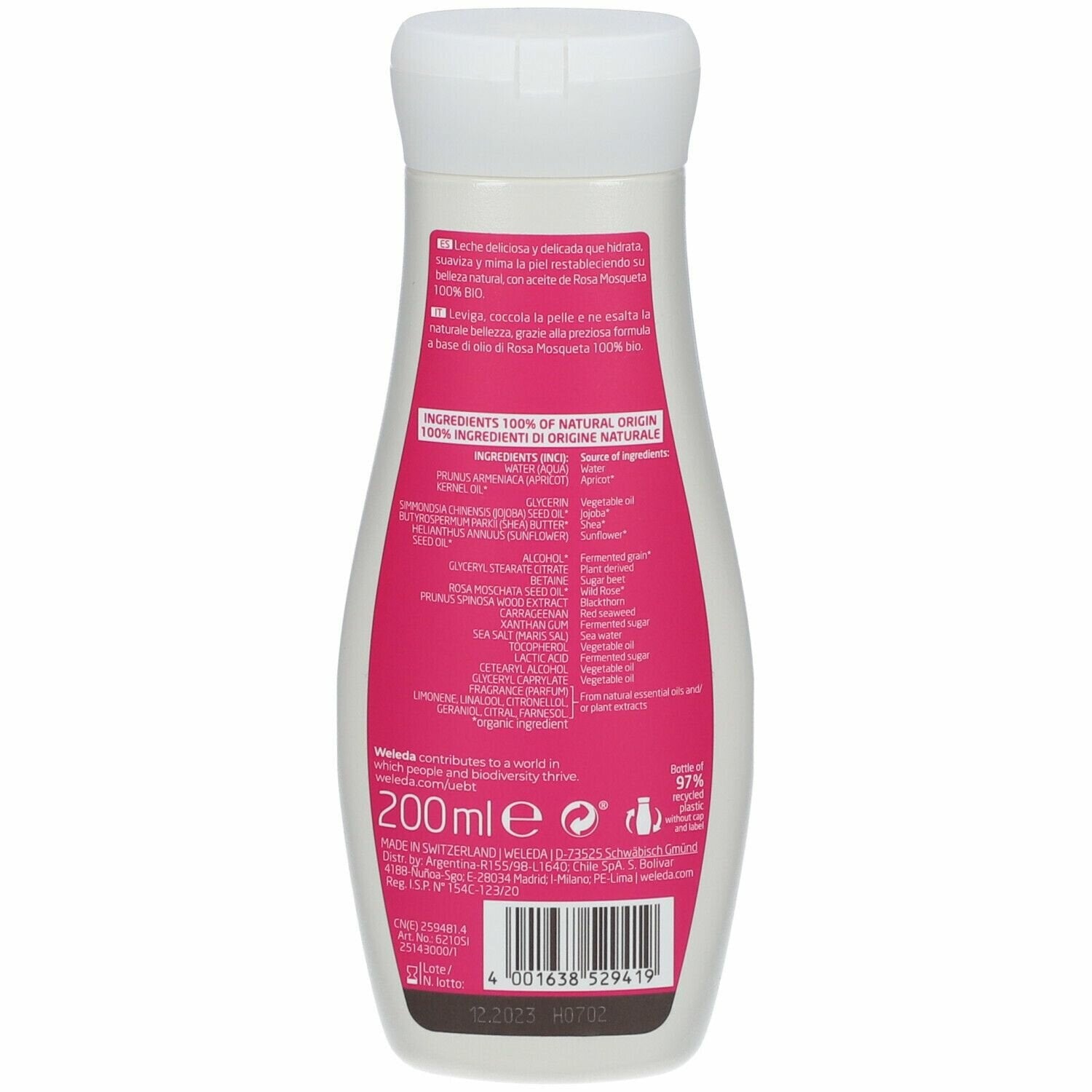 Crema fluida levig rosa mosq
