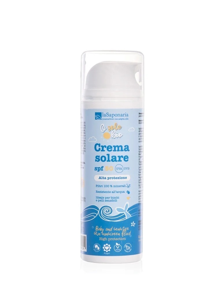Crema solare spf50 bimbi pelle sen