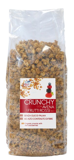 Crunchy avena/frutti rossi 1,5 kg