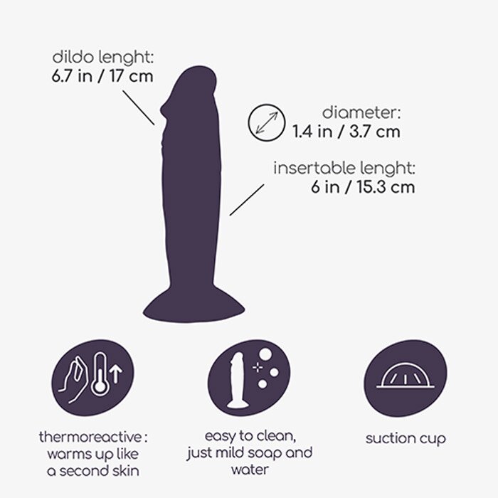 Crushious Dildo Ollie 17Cm in PVC