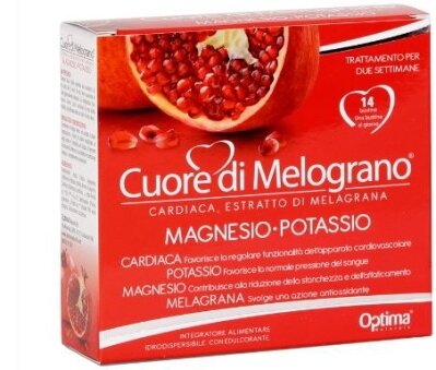 Cuore di melograno magnesio-potassio 14 bustine da 3,7 g