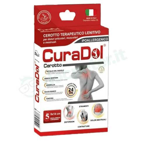 CuraDol Cerotto Antinfiammatorio Naturale 5 Cerotti Adesivi