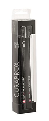 Curaprox black is white dentifrici sbiancanti 2 spazzolini