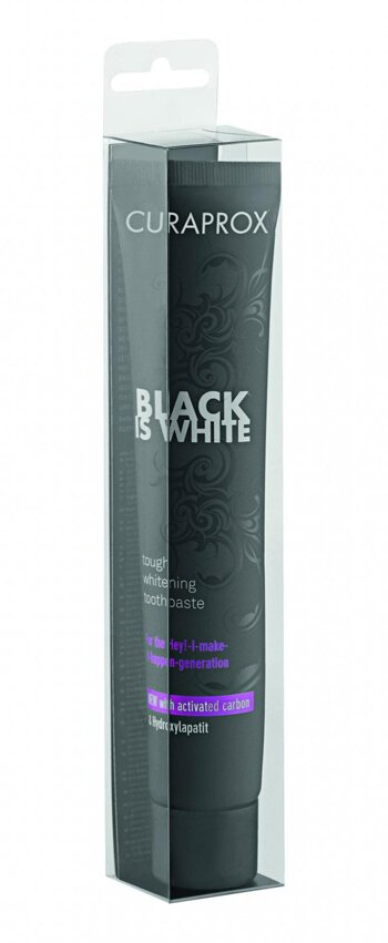 Curaprox black is white dentifricio travel size 10 ml