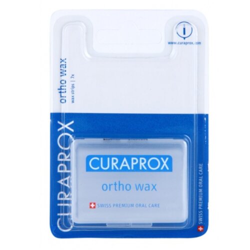 Curaprox ortho wax 7 pezzi 46x4 mm di cera ortodontica
