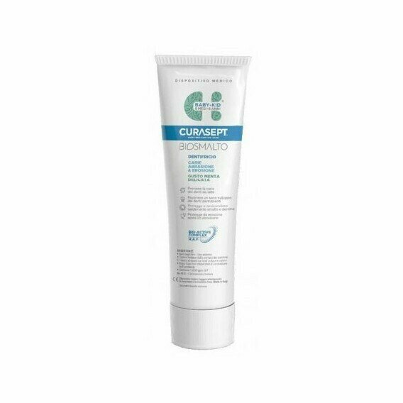 Curasept biosmalto dentifricio baby kid menta 50 ml