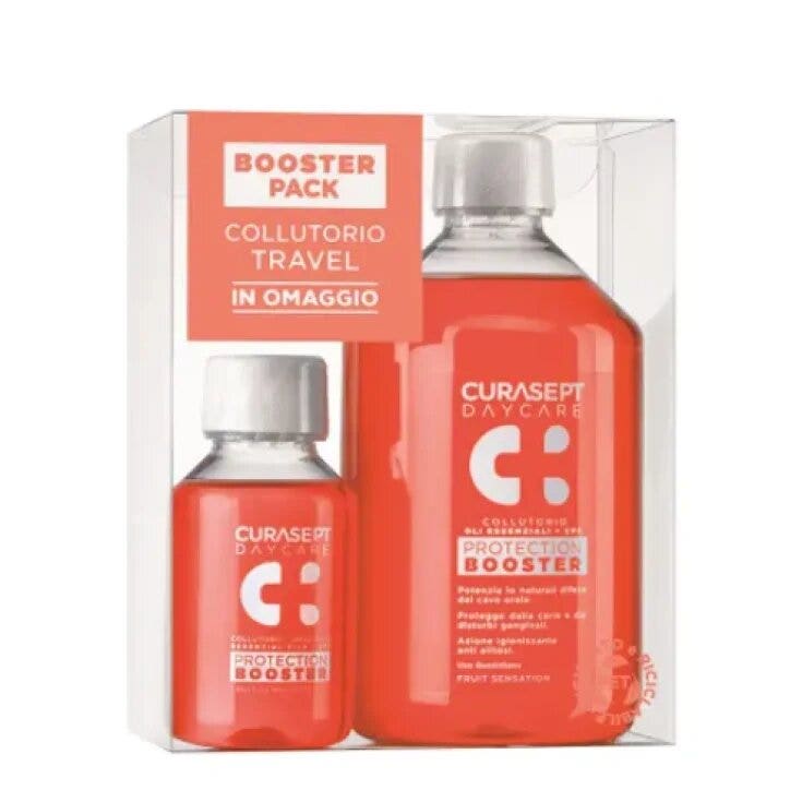 Curasept daycare booster collutorio fruit sensation 500ml + 100ml