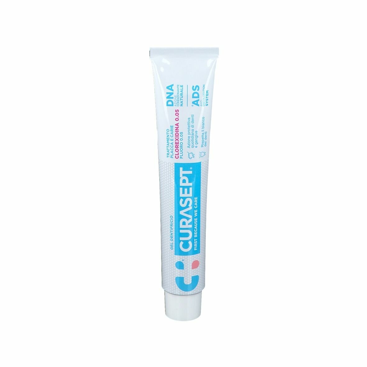 Curasept dentifricio 0,05 75 ml ads+dna