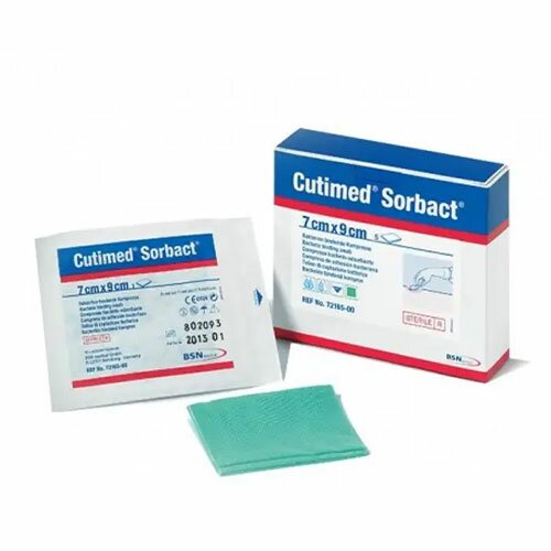 Cutimed Sorbact Garza Cattura Di Batteri 7X9 Cm 5 Pezzi