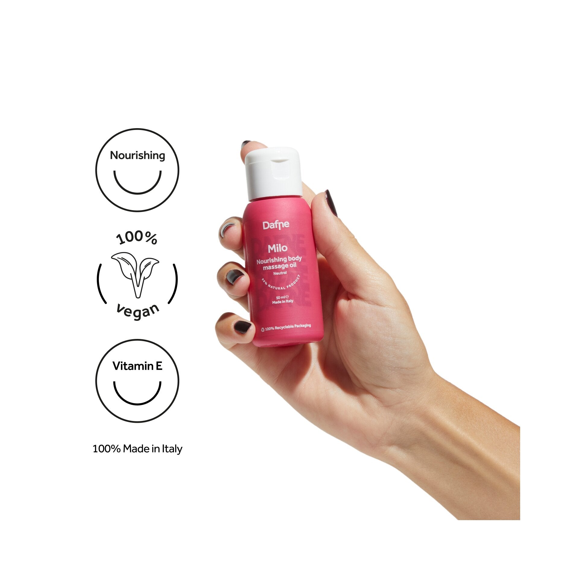Dafne milo nourishing body massage oil neutral 200ml