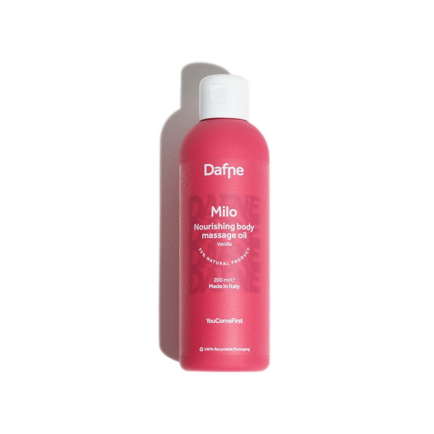 Dafne milo nourishing body massage oil vanilla 200ml