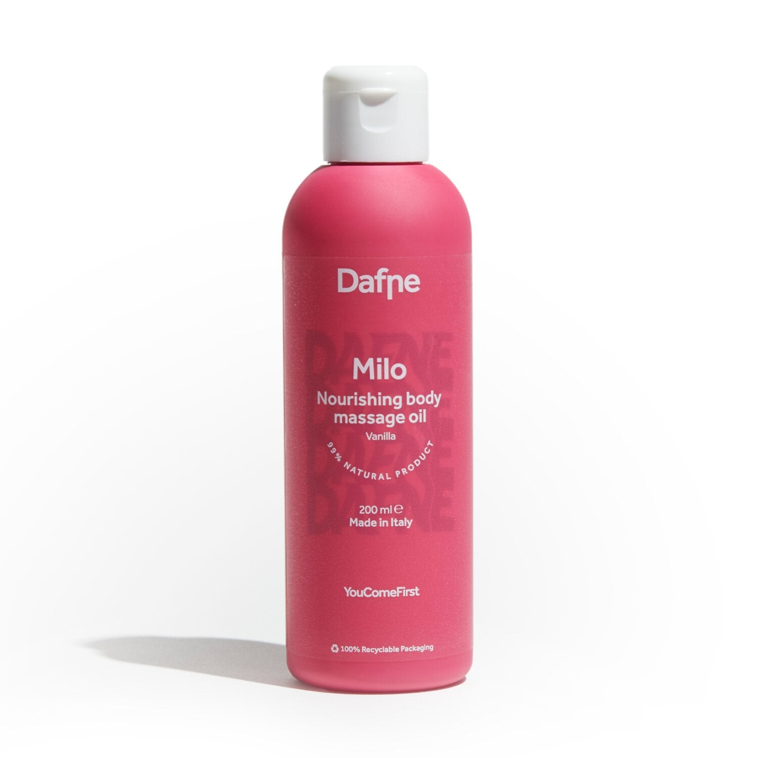 Dafne milo nourishing body massage oil vanilla 200ml
