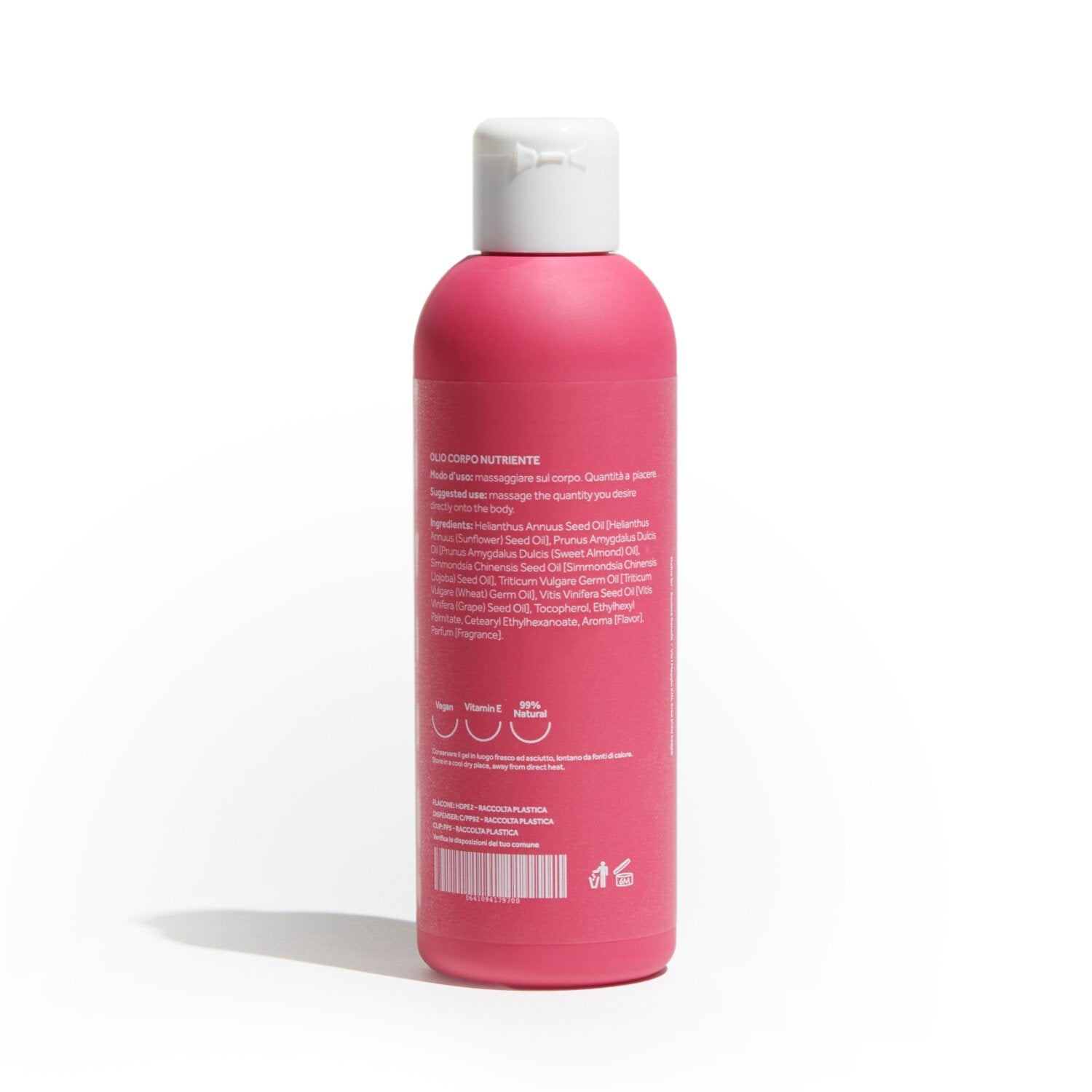 Dafne milo nourishing body massage oil vanilla 200ml