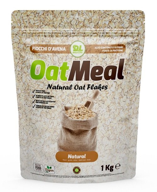 Daily life oatmeal natural oat flakes fiocchi d'avena naturali 1 kg
