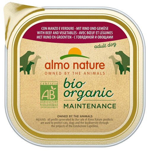 Daily menu bio dog manzo e verdure 300 g