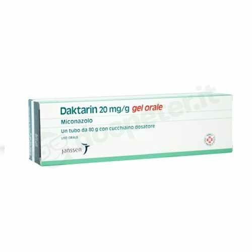 Daktarin 2% Gel Orale per Afte e Stomatiti 80 g 20 mg/g