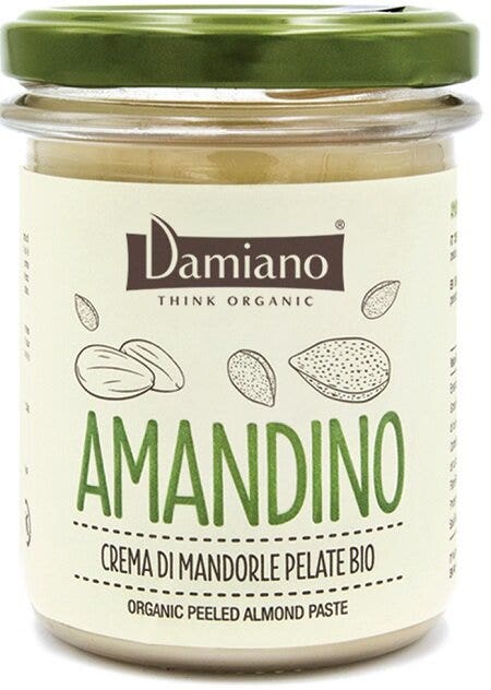 Damiano amandino crema di mandorle pelate bio 180g