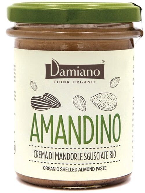Damiano amandino crema di mandorle sgusciate bio 180g