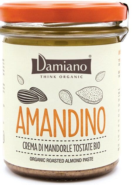Damiano amandino crema di mandorle tostate bio 180g