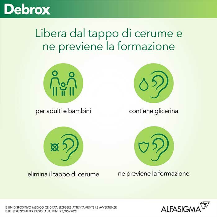 Debrox Gocce Auricolari Rimozione tappo di Cerume 15 ml
