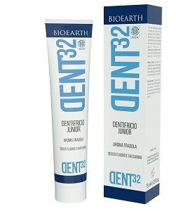 Dent32 dentifricio junior fragola 75 ml senza fluoro e saccarina
