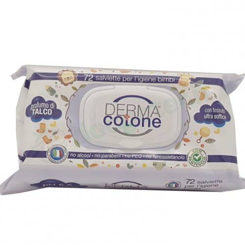 Dermacotone salviette talco 72 pezzi