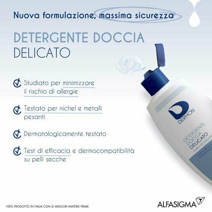 Dermon Detergente Doccia Delicato Formato Viaggio 100ml