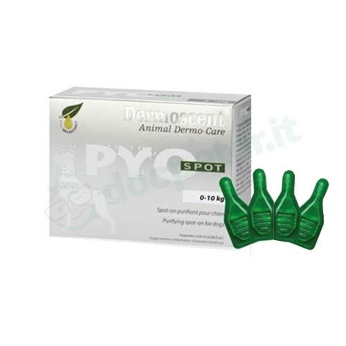 Dermoscent PYOspot Trattamento Anti Dermatite Per Cane da 0 a 10 kg 4 Pipette