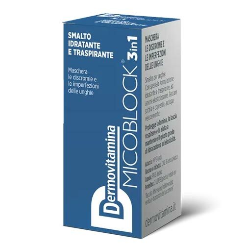 Dermovitamina Micoblock 3 In 1 Smalto Idratante Blu 5 ml