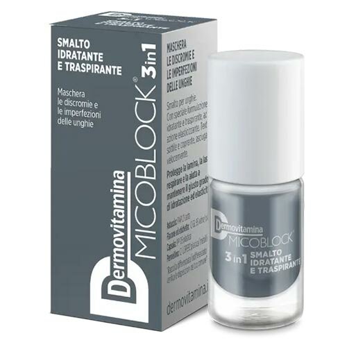 Dermovitamina Micoblock 3 In 1 Smalto Idratante Grigio 5 ml