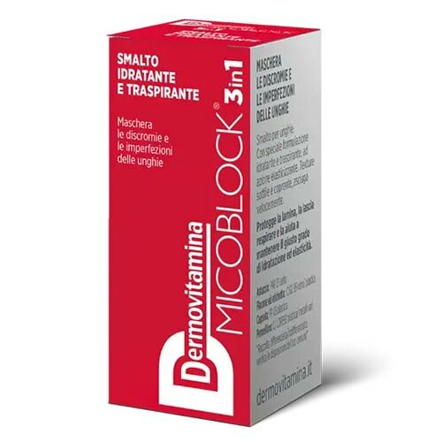 Dermovitamina Micoblock 3 In 1 Smalto Idratante Rosso 5 ml
