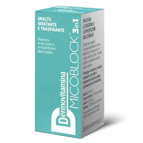 Dermovitamina Micoblock 3 In 1 Smalto Idratante Turchese 5 ml