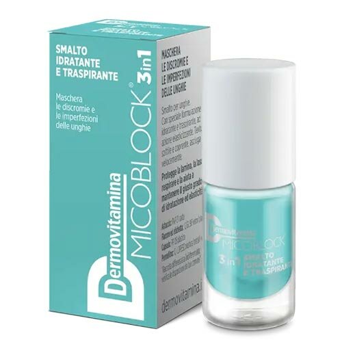 Dermovitamina Micoblock 3 In 1 Smalto Idratante Turchese 5 ml