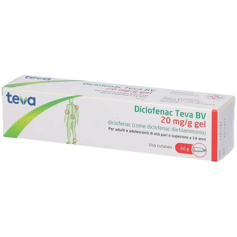 Diclofenac teva gel 60g 20mg/g