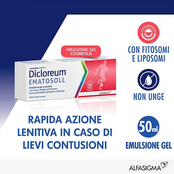 Dicloreum Ematosoll Gel ad Azione Antidolorifica 50ml