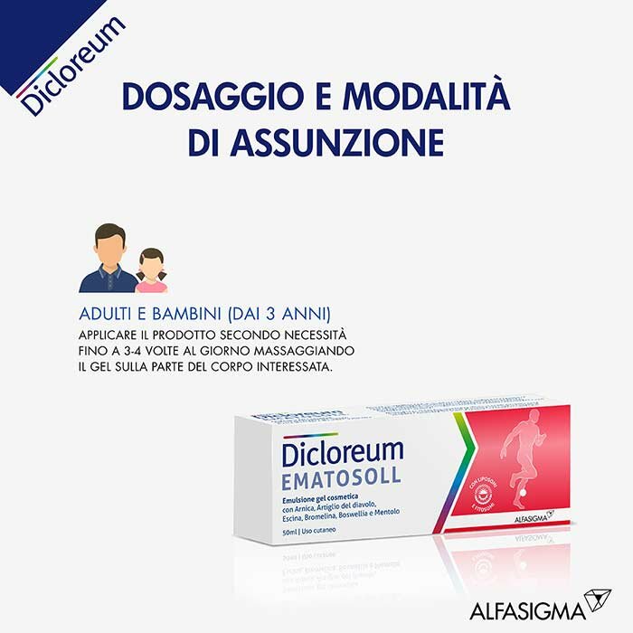 Dicloreum Ematosoll Gel ad Azione Antidolorifica 50ml