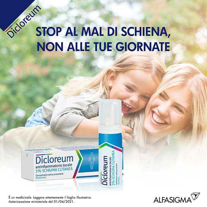 Dicloreum schiuma 3% per dolori articolari e muscolari 50g