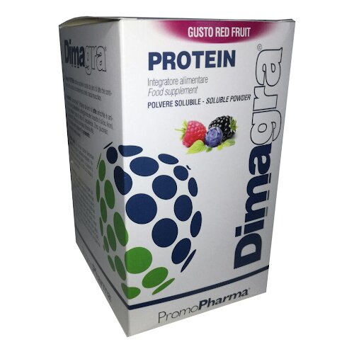 Dimagra protein red fruit 10 bustine