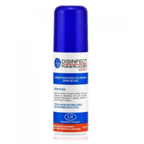 Disinfect puravir spray disinfettante virucida e battericidamani e cute 100 ml
