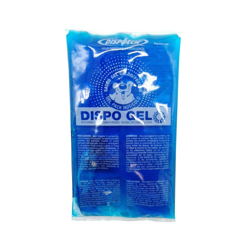 Dispogel sacchetto di gelatina riutilizzabile caldo/freddo 14x24cm