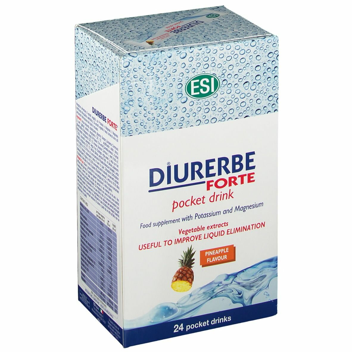 Diurerbe forte pocket drink ananas 24 x 20 ml