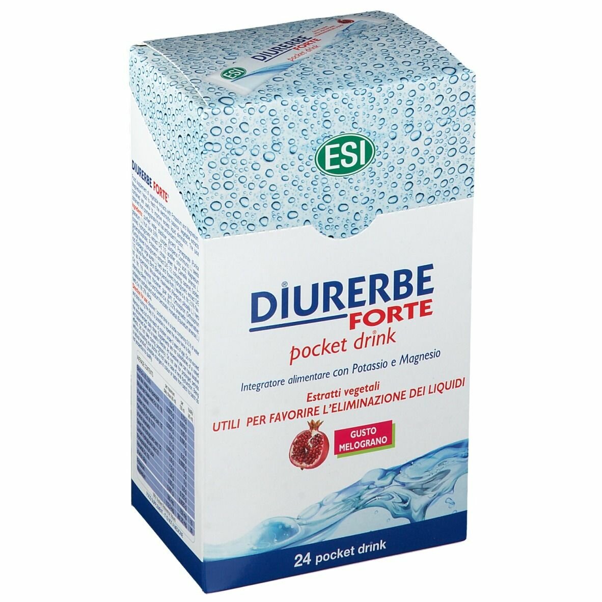 Diurerbe forte pocket drink melograno 24 x 20 ml