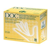 Doc powder free guanto chirurgico lattice superficie microruvida taglia 7.5 50 paia