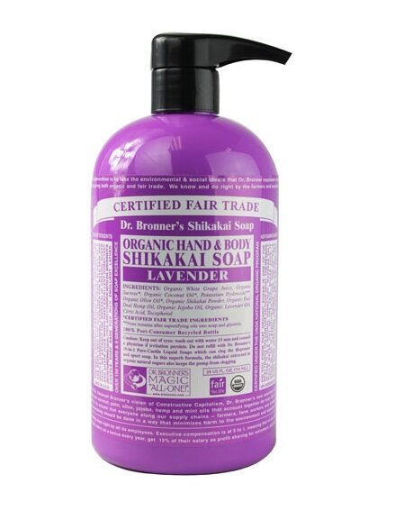 Dr bronner's organic sugar soap lavender 355 ml