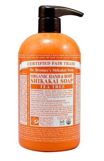 Dr bronner's organic sugar soap tea tree 355 ml